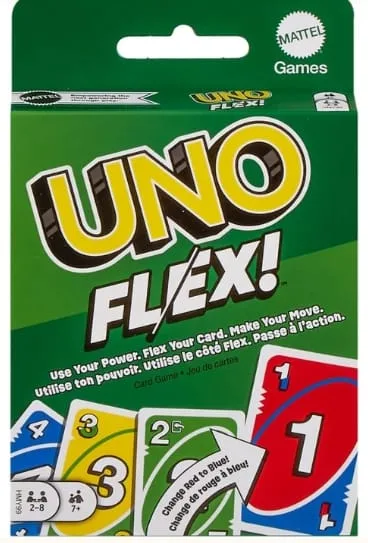 UNO Flex card game box